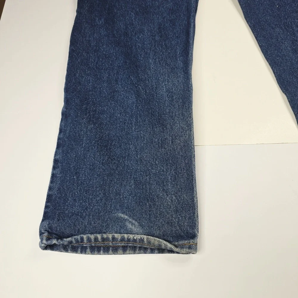 Prison Blues Jeans Mens 35x34 Work Logger Suspender Buttons Made In USA 55220 35